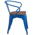 thumbnail image 4 of Bowery Hill Metal Dining Arm Chair in Blue, 4 of 6