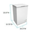 Avanti Garage Ready Chest Freezer, 3.5 Cu. ft. Capacity, in White