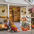 thumbnail image 2 of diyeu Happy Fall Garden Flag 12x18 Inch Double Sided Outside, Pumpkin Autumn Rustic Yard Outdoor Flag, 2 of 6
