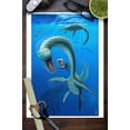 thumbnail image 3 of Plesiosaurus Dinosaur (9x12 Wall Art Print, Home Decor), 3 of 3