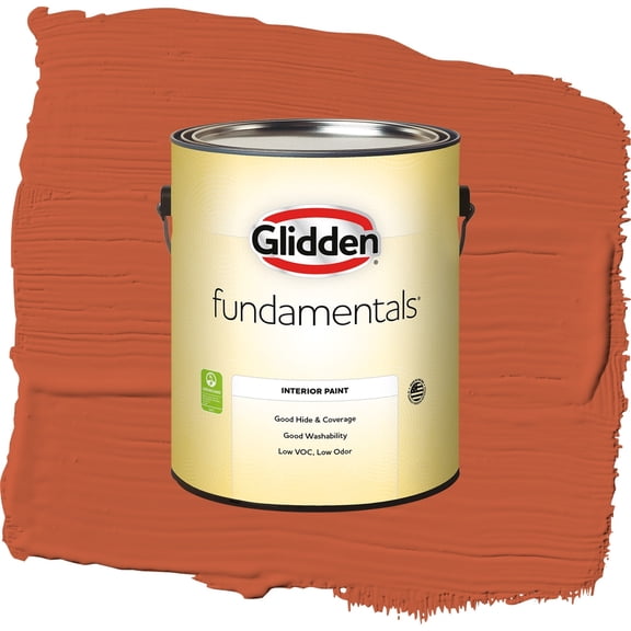 Glidden Fundamentals Tabasco Flat Interior Paint and Primer, 1 Gallon