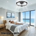 thumbnail image 4 of Kojooin Modern Ceiling Fan with Circular LED Light, Tree Branch Design and Silent Motor for Bedroom or Living Room, 4 of 7