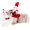 L, variant on Santa Pet Costume, Funny Cute Holiday Dress Up Clothes for Dogs Cats, Christmas Pet Outfit