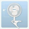 thumbnail image 3 of Hurricane Classic  6" Clip Fan 2 Speed Table Fan w/ Adjustable Tilt, White, 3 of 10
