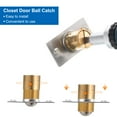 thumbnail image 4 of 2Pack Closet Door Ball Catch Hardware Adjustable with Strike Plate Catch, Black, 4 of 5