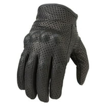 Z1R 270 Mens Perforated Leather Motorcycle Gloves Black XL