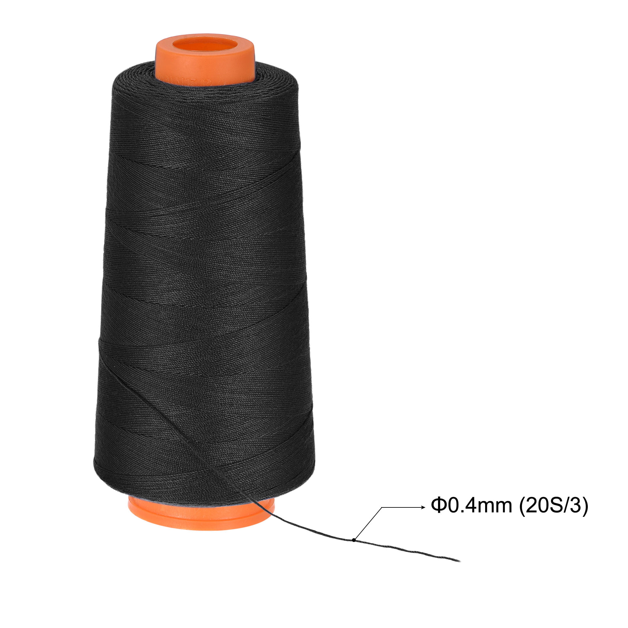 Set of 10 Sewing Threads Black Thread for Sewing Machine, 1000 Yards Per  Spools – Tacos Y Mas