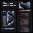 thumbnail image 2 of Protector de pantalla Spigen Glastr EZ FIT Privacy para iPhone 15 Pro, 2 of 8
