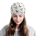 thumbnail image 2 of Xecao Farm Roosters Print Beanie Knitted Hat for Men Women, Winter Fashion Knit Cuffed Caps Unisex, 2 of 7
