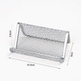 thumbnail image 3 of 2 Pcs Black Business Card Holder Desk, Wire Mesh Business Card Holder Display, Desktop Business Card Stand, Metal Business Card Display Holder for real estate, Office, Tradeshow, Bar(Black*2), 3 of 3