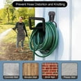 thumbnail image 3 of Garden Hose Holder Wall Mount,Water Hose Holder for Outside Yard,2 Pack Metal Durable Sturdy Hose Hanger Reel, Expandable Hose Hook Ideal for Outdoor/Indoor Garden Hose(Black), 3 of 8