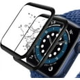 thumbnail image 1 of (2 Pack) Apple Watch Series 8/7 Screen Protector 41mm With Alignment Tool (New Version) 3D Full Screen Coverage Anti-Scratch Waterproof HD screen protector for Apple iWatch 41mm Series 7/8, 1 of 5