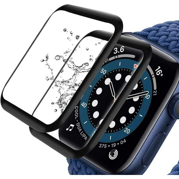 2 Pack Apple Watch Series SE/6/5/4 Screen Protector 40mm With Alignment Tool (New Version) 3D Full Screen Coverage Anti-Scratch Waterproof HD Screen Protector for Apple iWatch 40mm Series 6/5/4/SE