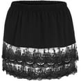 thumbnail image 5 of BH-JJSMGS Women's Shirt Extender Lace Plus Size Underskirt Adjustable Half Slip Mini Skirt, 5 of 7
