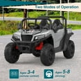 thumbnail image 4 of QinaQin 24V 4WD Ride On Dump Truck with Remote Control, Gray, 4 of 9