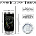 thumbnail image 4 of Pittsburgh Tumbler Cup - Perfect Pittsburgh Gifts for Men - 20 OZ Insulated Stainless Steel Coffee Travel Mug with Lid and Straw, 4 of 6