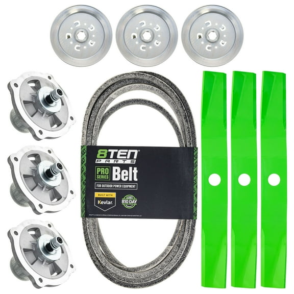 8TEN Blade Spindle Belt Kit for Kubota RCK60P-781Z 60-inch K5645-34340 MK1013866