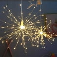thumbnail image 5 of CASAFUN Remote Firework Lights Led Copper Wire Starburst Lights, 100LED Fairy Twinkle Lights Plug in String Lights for Christmas Decoration, 5 of 6