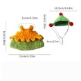 thumbnail image 3 of Sombrero para hámster, mini gorro de fiesta, apto para animales pequeños, bonita boina tejida a mano, pequeña y adorable, perfecta para animales como los cerdos barbudos, 3 of 3