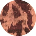 thumbnail image 1 of Ahgly Company Indoor Round Abstract Brown Modern Area Rugs, 6' Round, 1 of 4