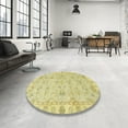 thumbnail image 3 of Ahgly Company Indoor Rectangle Abstract Mustard Yellow Oriental Area Rugs, 2' x 5', 3 of 6