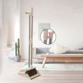 thumbnail image 2 of Foldable And Dustpan Set And Dustpan Set With Long Handle Light Weight Stainless Poles Stand Dustpans With Combo For Home Kitchen Pet Dog Hair Brown & Beige Color, 2 of 6
