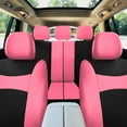 thumbnail image 3 of FH Group Light & Breezy Flat Cloth Car Seat Cover, Universal Pink Full Set Seat Covers with Air Freshener, 3 of 9