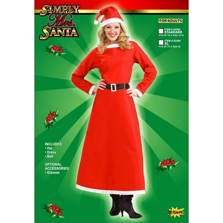 Simply Mrs. Santa Adult Costume