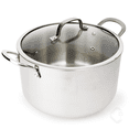 thumbnail image 4 of CoreClad 8-Quart Tri-Ply Stainless Steel Stock Pot, Induction Ready, 4 of 11