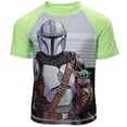 thumbnail image 4 of Star Wars The Mandalorian The Child Little Boys Rash Guard and Swim Trunks Outfit Set Little Kid, 4 of 5