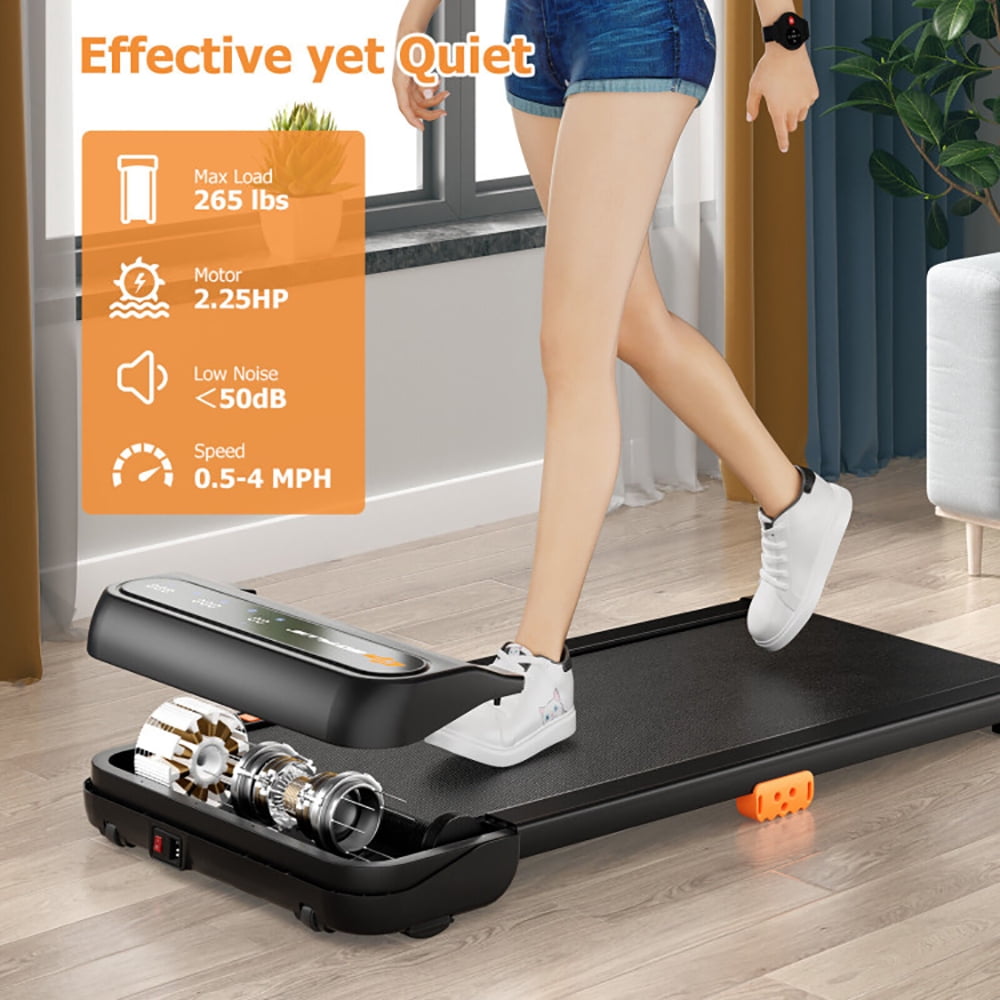 Resenkos Treadmill, Electric Treadmill, Walking Jogging Machine,Under Desk Walking Pad Treadmill for Home/Office with Watch-Like Remote Control