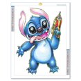 thumbnail image 1 of Disney Stitch Diamond Painting Cartoon Children's Bedroom Decoration 5D Diy Full Round/Square Mosaic Embroidery Handmade Gift30x40cm Square Gao Jinjia LED, 1 of 2