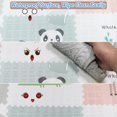 thumbnail image 4 of Blublu Park Baby Crawling Mat, Folding Waterproof Portable Toddlers Non-Toxic Foam Playmat Unisex, Grey Elephant, 4 of 8