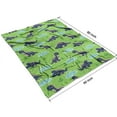 thumbnail image 4 of Green Cartoon Dinosaurs Ponds Pattern Blanket,Comfortable Soft Lamb Wool Throw Blanket,All Season,Warm Lightweight Blankets for Sofa Bed Couch Living Room Chair,60"x80", 4 of 4