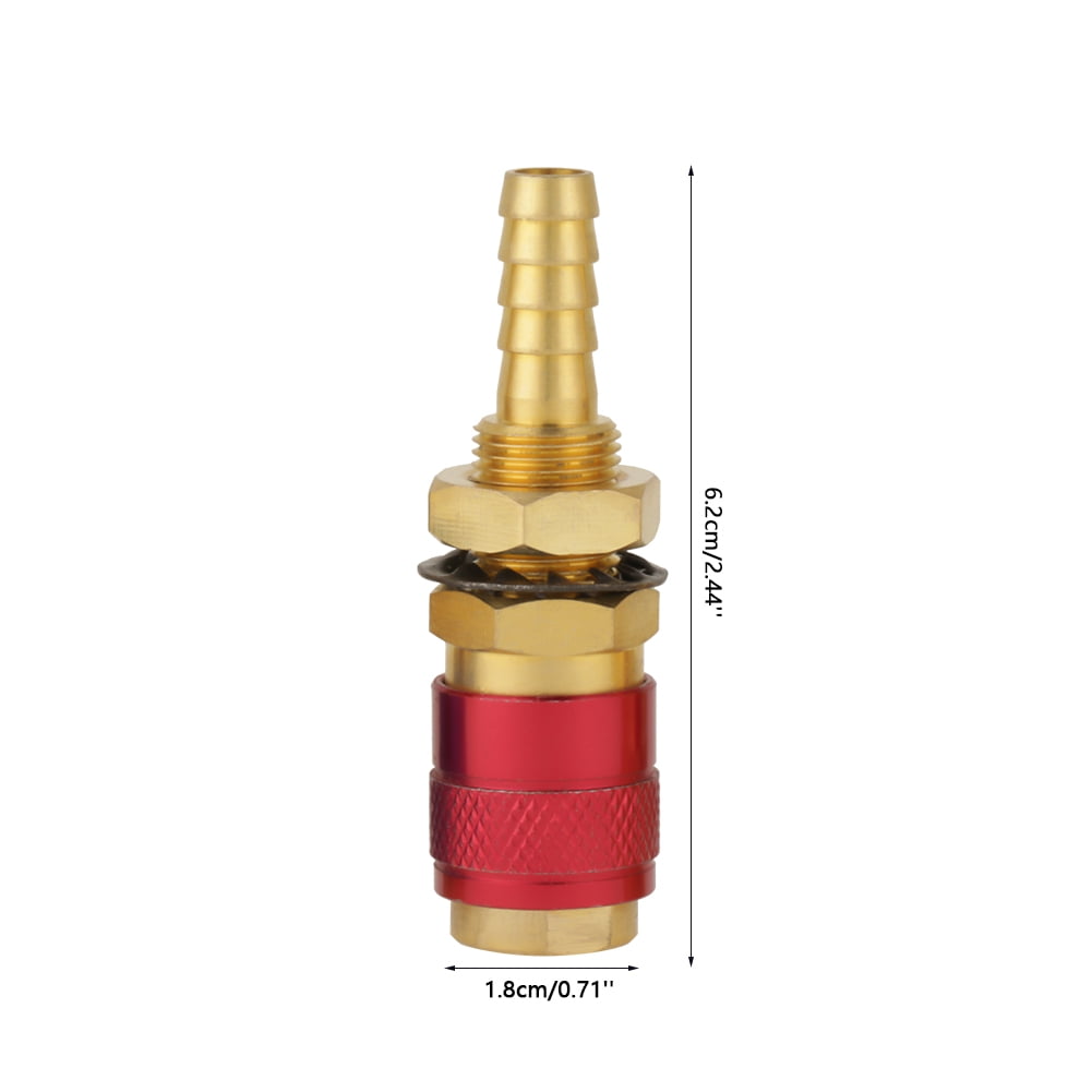 Quick Connector Set, Easy Operation Light Weight Red And Blue Hose