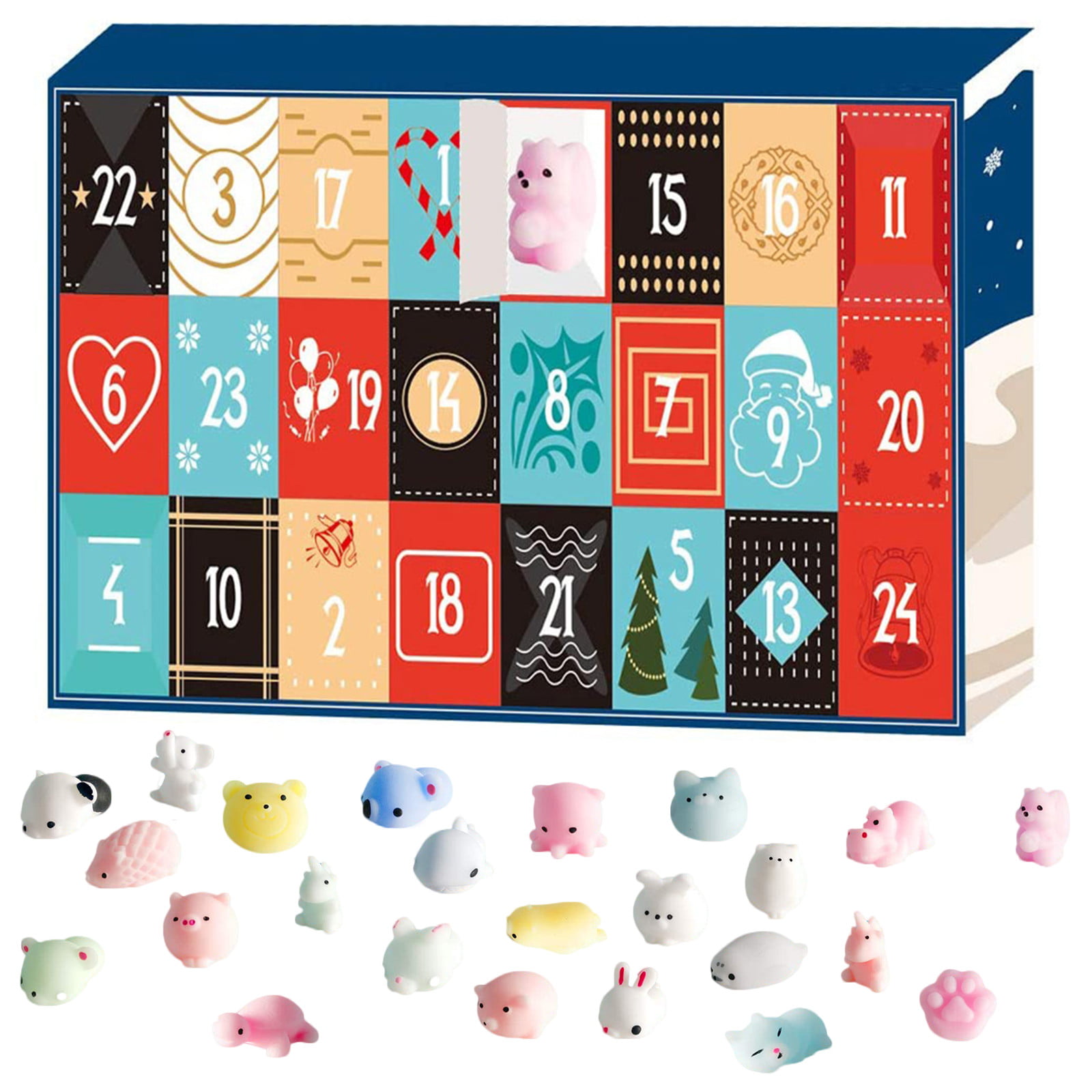 3D Advent Calendar Countdown to Xmas Calendar or Colour Your Own Table Mats 