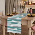 thumbnail image 2 of Table Runners 72 Inches Long Dress Scarves, Blue Gray Stripes Farmhouse Kitchen Table Runner, Coffee Tablerunners, Watercolor Modern Abstract Minimalist 16x72 Inch, 2 of 9