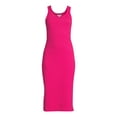 thumbnail image 4 of Time and Tru Women's Ribbed Knit Midi Tank Dress, Sizes XS-XXXL, 4 of 4