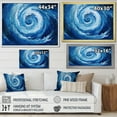 thumbnail image 4 of Designart "Swirling Blue Wave Spiral VI" Abstract Spirals Canvas Art Print, 4 of 7