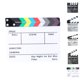 thumbnail image 5 of Injueey Director Film Clapboard Escena de acción Clapper Board Película de Clap Slate Theatre Party Decoration Movie Clapper Board Accesorios para fotos negro L, 5 of 6
