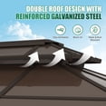 thumbnail image 6 of Clouddwell 20'*12' Wood Gazebo,with Double-Layer Galvanized Steel Roof,Suitable for Backyard,Desk,and Lawn, 6 of 8