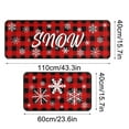 thumbnail image 3 of Christmas Kitchen Mats, Non-Slip Floor Rugs, Absorbent L-Shaped Kitchen Mat Set for Holiday Decor, Polyester Fiber Material, Machine Washable, Cushioned Anti-Fatigue, Durable and Easy to Clean, 3 of 6