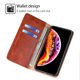 thumbnail image 1 of Funda para iPhone 14 Pro Max, funda de piel con tapa para teléfono, soporte inalámbrico con 2 ranuras para tarjetas, soporte de cierre magnético para iPhone 14 Pro Max 6,7 pulgadas (marrón, 1 paquete) JM, 1 of 5