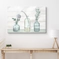 thumbnail image 2 of PixonSign Canvas Print Wall Art Watercolor Imprint Delicate Flowers in Glass Vases Botanical Wilderness Illustrations Minimalism Modern Group Colorful Pastel for Living Room, Bedroom, Office - 16"x24", 2 of 5