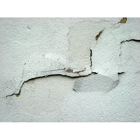 Canvas Print Wall Crack House Old Plaster Stretched Canvas 10 x (Best Way To Fix Cracks In Plaster Wall)