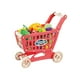 thumbnail image 4 of Carrito de mano de supermercado de juguete, juego de carrito, carrito de compras para niños de gran capacidad de 18,50 pulgadas, carritos de comestibl Rojo, 4 of 8