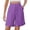 Purple, variant on Audhol Dress Shorts Women High Waisted Trouser Shorts Casual 2026 Summer Elastic Waist Casual Shorts Beach Vacation Clothes Knee Length Shorts Women Black L