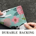 thumbnail image 6 of Green Boston Terrier and Flower Door Rugs,Washable Non Slip Door Mats Indoor,Decorative Door Mats,Entry Mat Indoor for Entrance,Bedroom,Kitchen,Bathroom,17"x30", 6 of 6