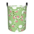 thumbnail image 2 of Uemuo Cute Frog2 Pattern Circular Laundry Hamper Basket with handles,Collapsible laundry basket,Large capacity laundry hamper,Laundry Organizer-, 2 of 8