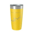 thumbnail image 1 of Fort Loudoun Lake Map Tumbler Travel Mug Insulated Laser Engraved Coffee Cup Tennessee 20 oz Yellow, 1 of 1